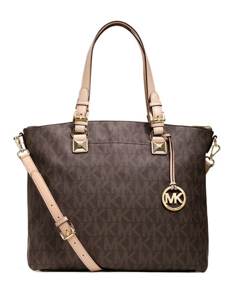 michael kors multifunction tote brown